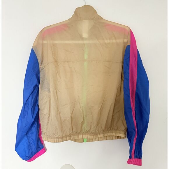 Fabletics Payton Woven Cedar Multi Jacket Lightweight Color-Blocked Zip Jacket M - Picture 3 of 10